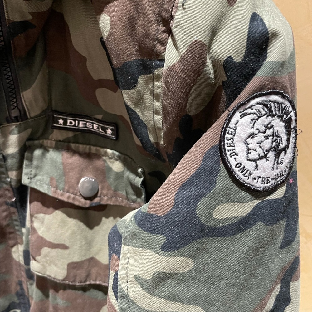 Boys Diesel jacket in Camo print